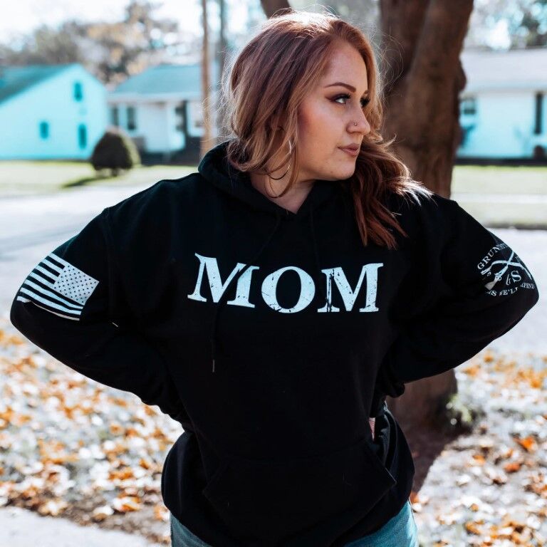Grunt Style Women's Mom Defined Hoodie in Black