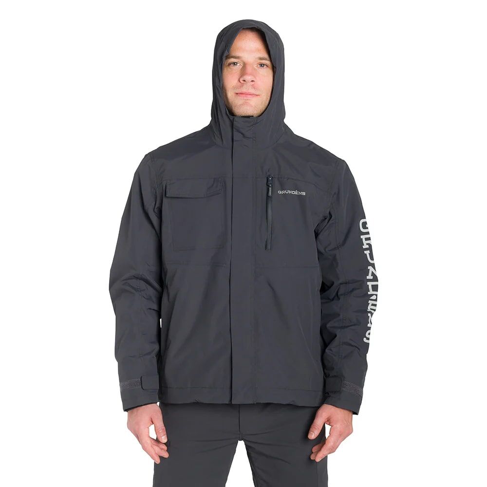 Grundens Men's Transmit Jacket in Anchor Grey