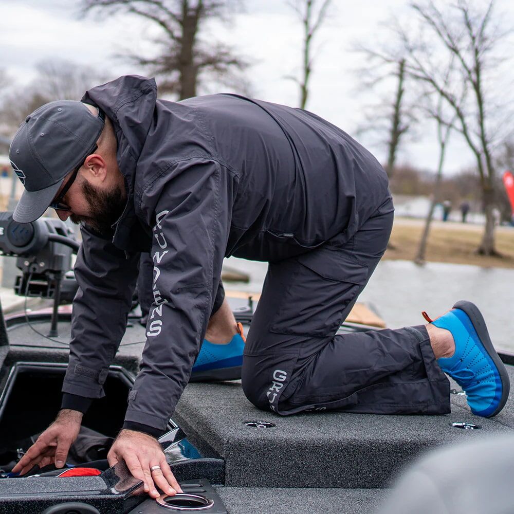 Grundens Men's Transmit Jacket in Anchor Grey