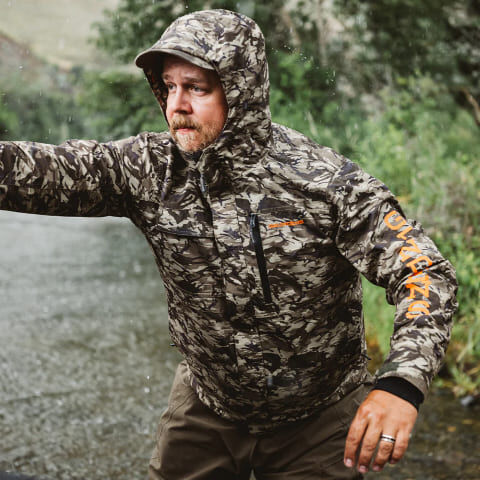 Grundens Men's Transmit Jacket in Refraction Camo