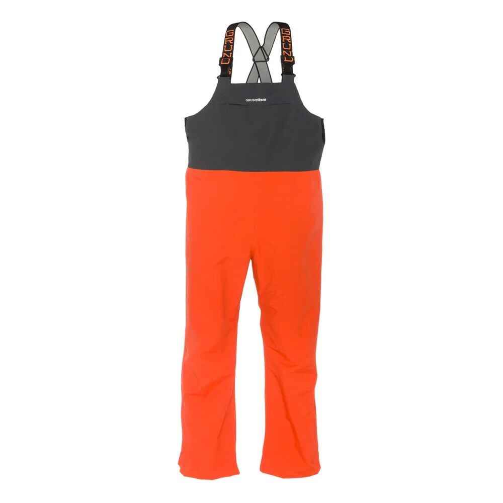 Grundens Men's Full Share Bib in Orange