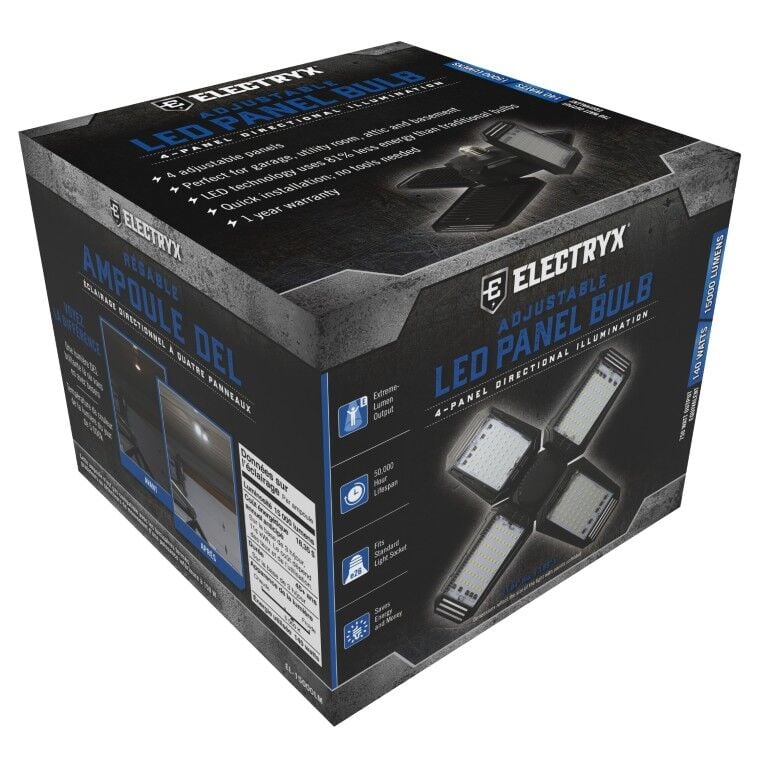 Electryx 140 Watt Daylight Adjustable 4-Panel LED Bulb