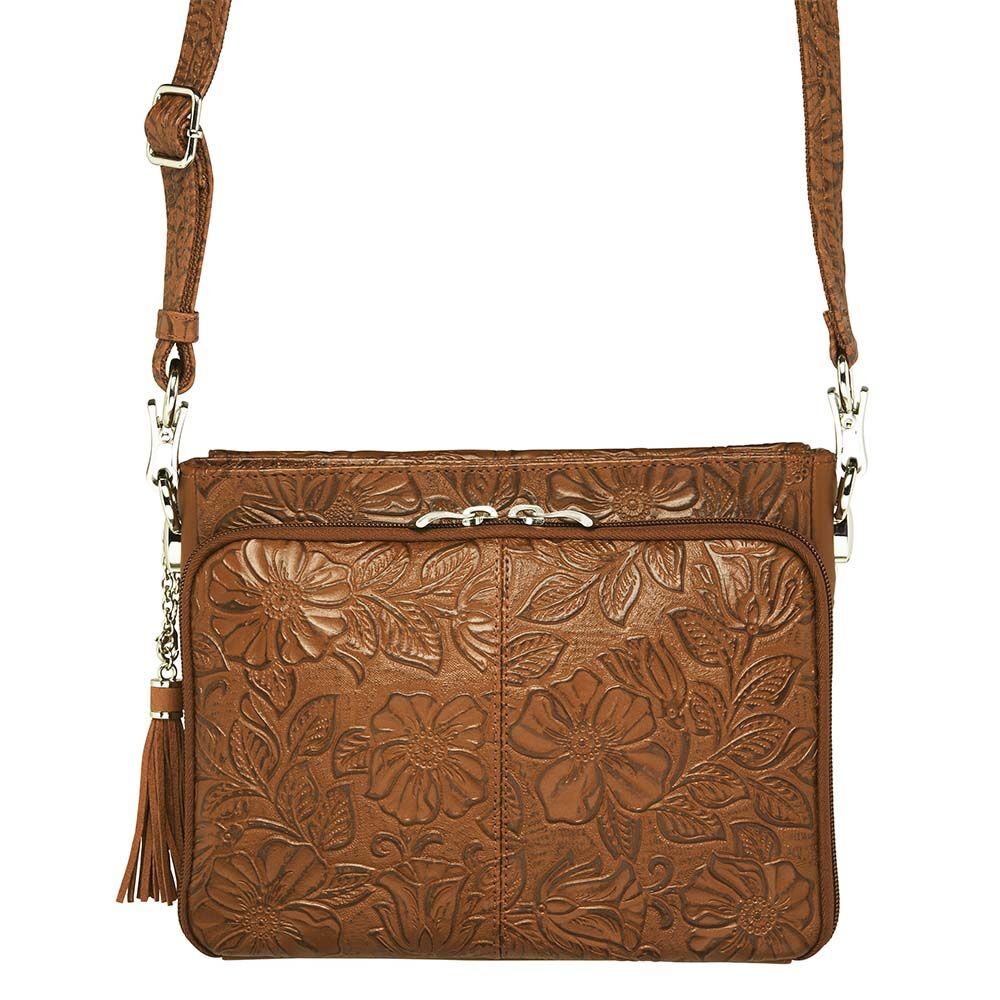 Gun Tote'n Mamas Clutch Concealed Carry Purse Debossed USA Cowhide