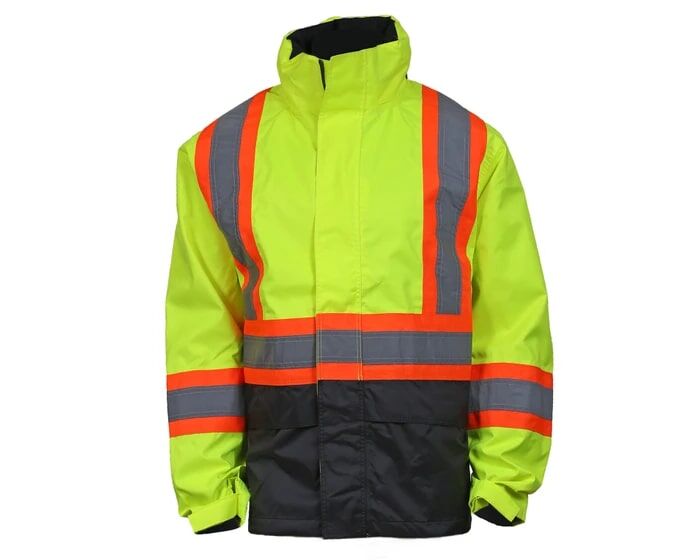 Helly Hanson Workwear Men's Alta Hi-Vis Waterproof Shell Jacket CSA in Yellow