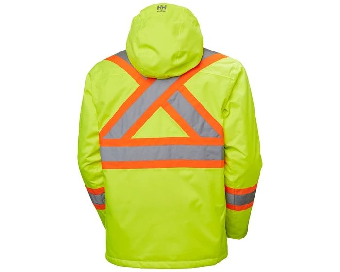 Helly Hanson Workwear Men's Alta Hi-Vis Insulated Winter Jacket CSA in Yellow