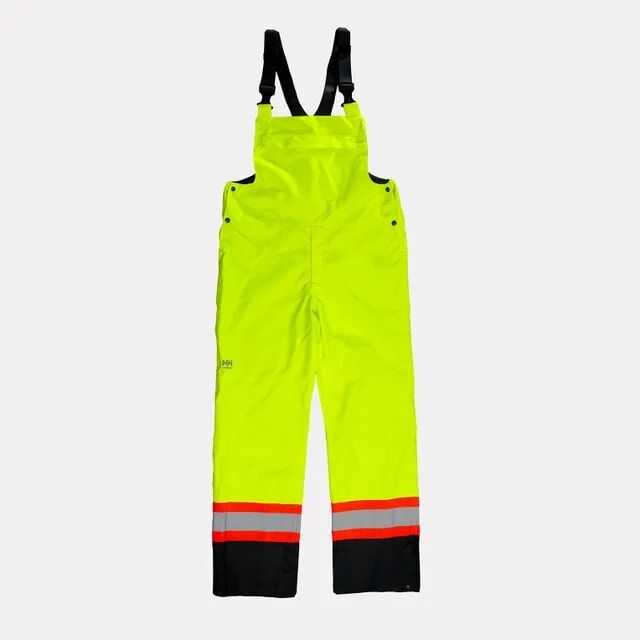 Helly Hanson Men's Alta Hi Vis Waterproof Shell Bib Pants CSA in Yellow