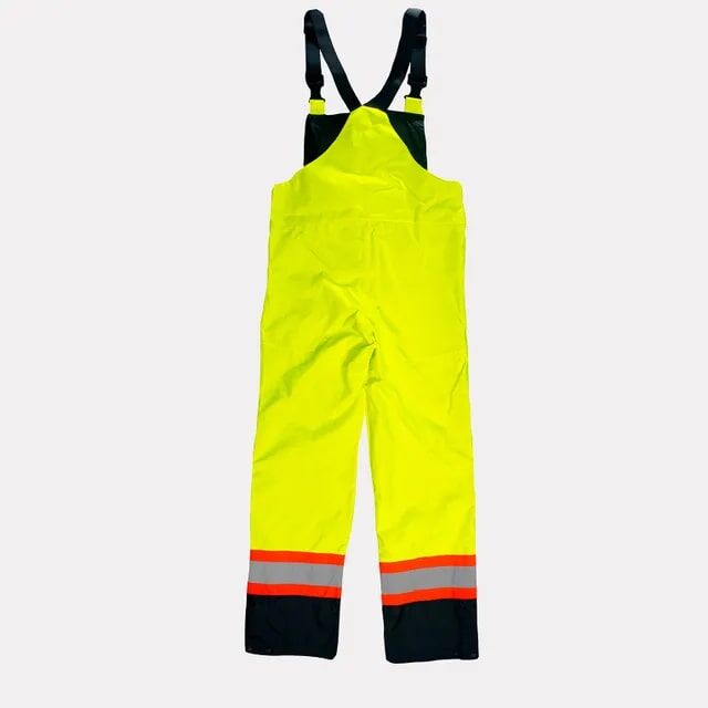 Helly Hanson Men's Alta Hi Vis Waterproof Shell Bib Pants CSA in Yellow