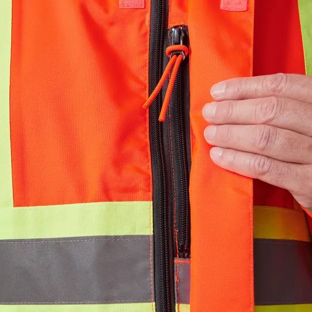 Helly Hansen Men's Alta Hi Vis Waterproof Shell Jacket CSA in Orange