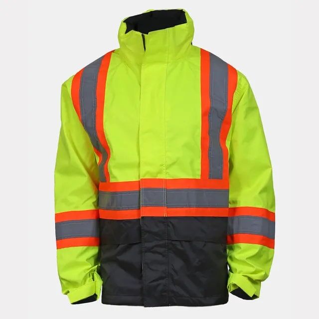 Helly Hansen Men's Alta Hi Vis Waterproof Shell Jacket CSA in Yellow