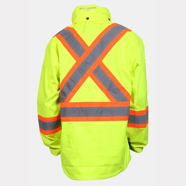 Helly Hansen Men's Alta Hi Vis Waterproof Shell Jacket CSA in Yellow