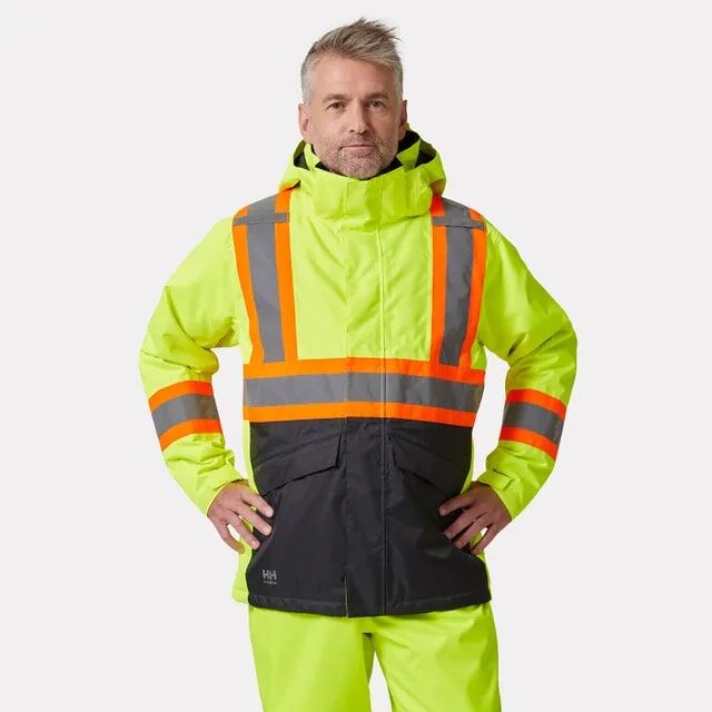 Helly Hansen Men's Alta Hi Vis Waterproof Insulated Winter Jacket CSA in Yellow