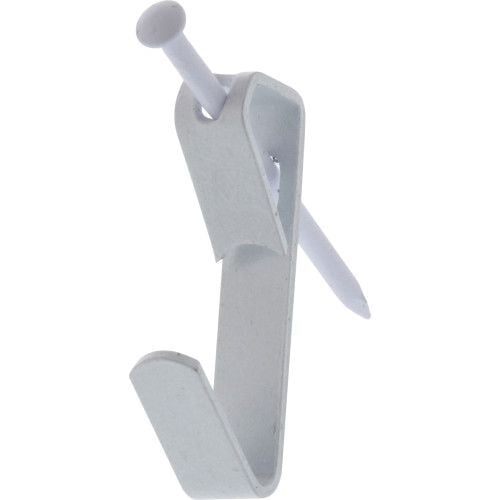 Hillman Conventional White Picture Hangers, 30-Lb, 6-Pk