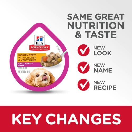 Hill's® Science Diet® Puppy Small Paws™ Savory Stew with Chicken and Vegetables, 3.5-Oz 