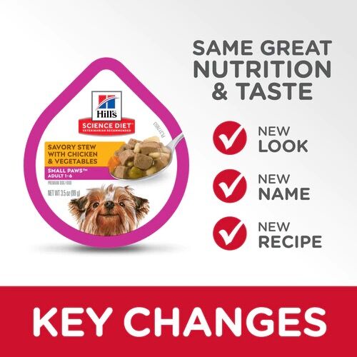 Hill's® Science Diet® Adult Small Paws™ Savory Stew with Chicken and Vegetables Dog Food, 3.5-Oz