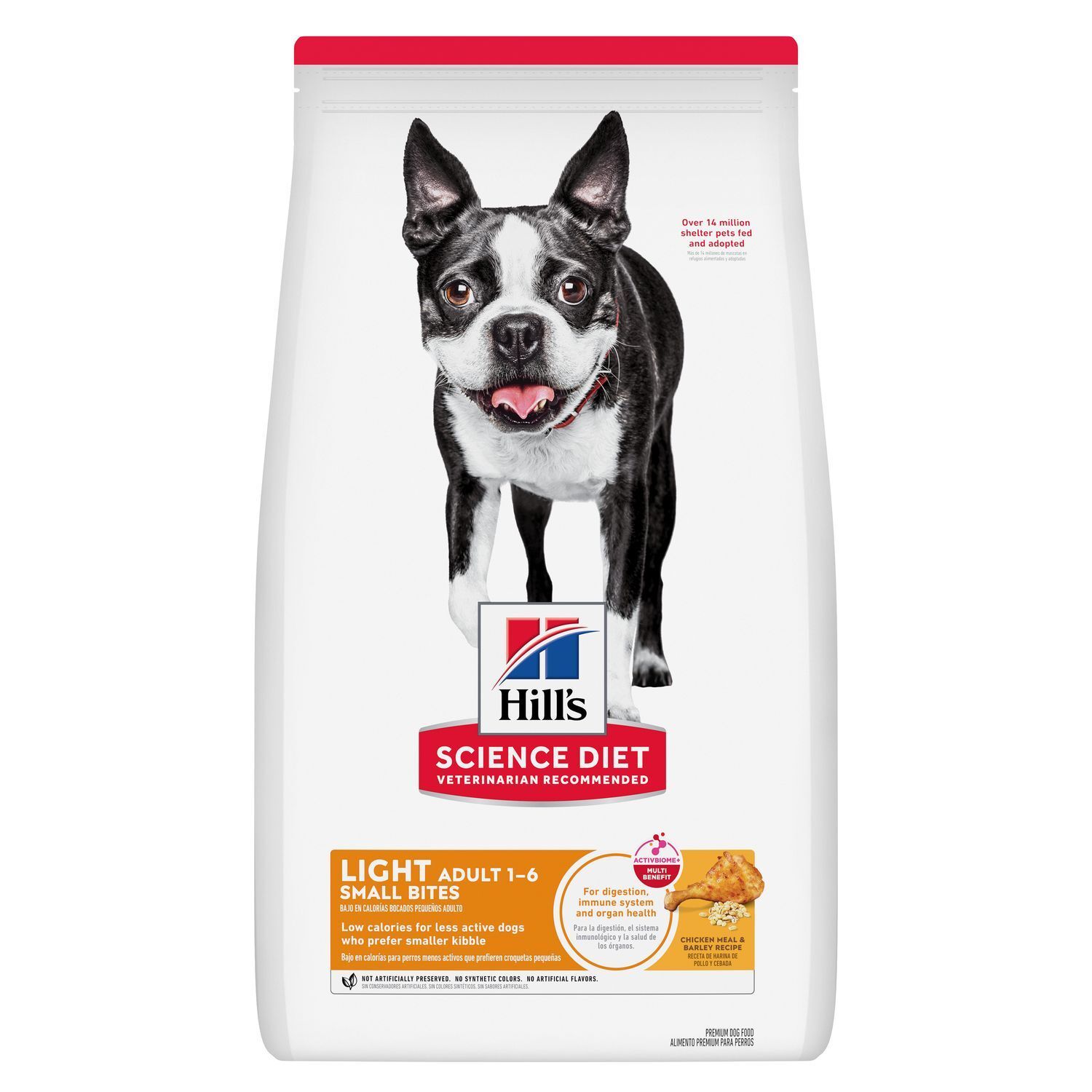 Hill's Science Diet Adult Light Small Bites Chicken Meal & Barley Recipe Dog Food, 15-Lb