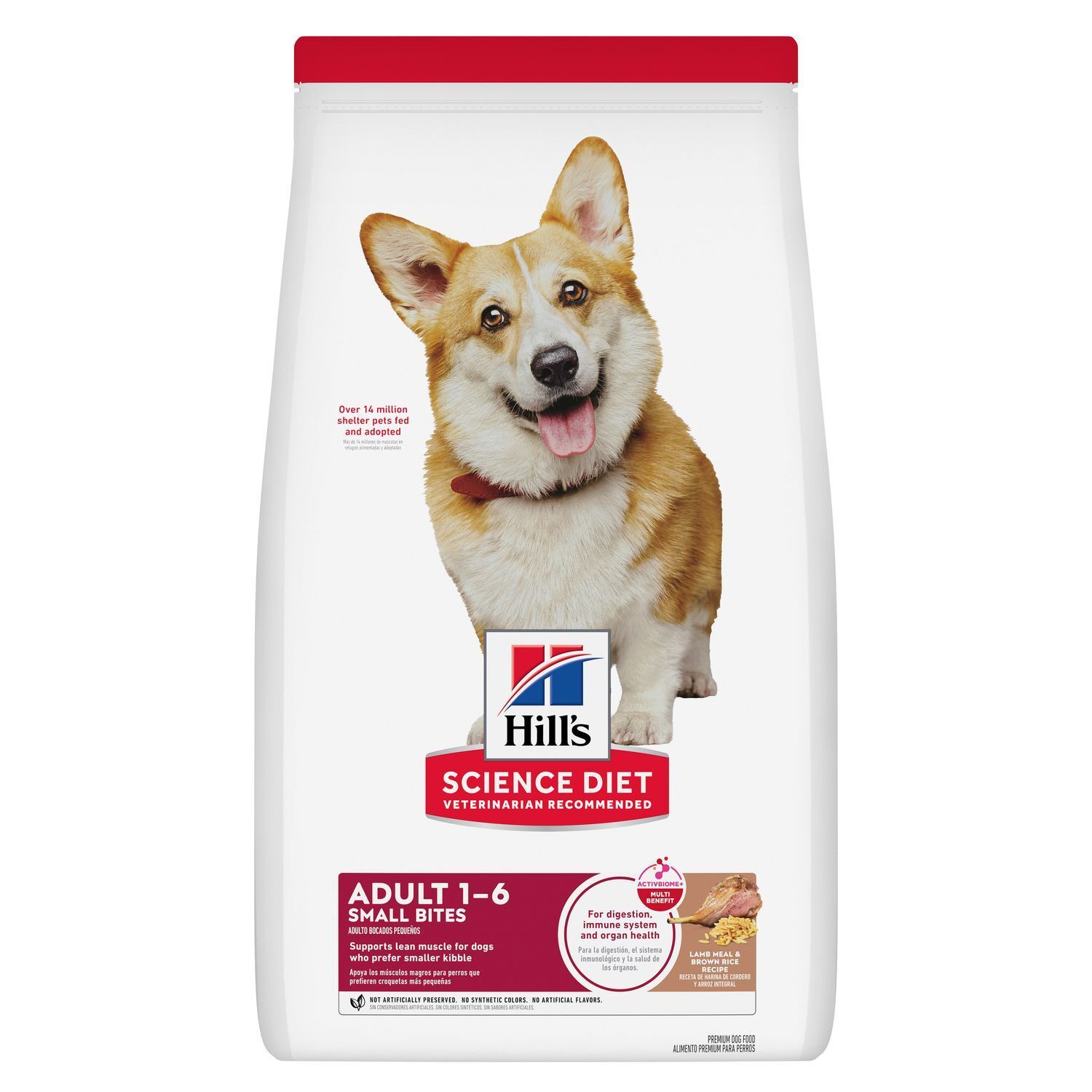 Hill's Science Diet Adult Small Bites Lamb Meal & Brown Rice Recipe Dog Food, 4.5-Lb