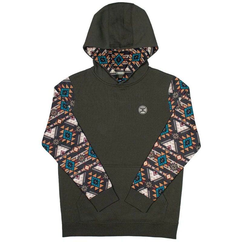 Hooey Youth Summit Aztec Hoody in Brown