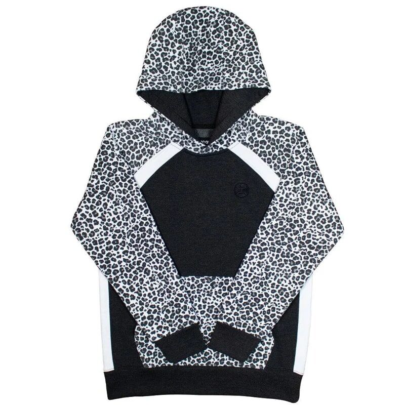 Hooey Youth Savannah Cheetah Print Hoody in Black