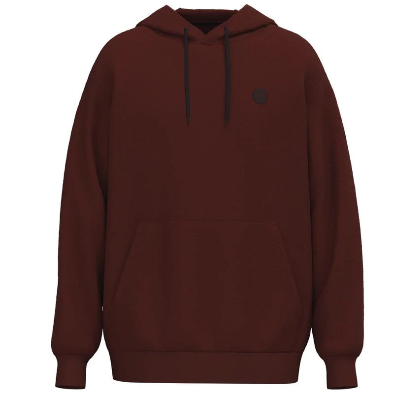 Hooey Men's Shadow Logo On Back Hoody in Red