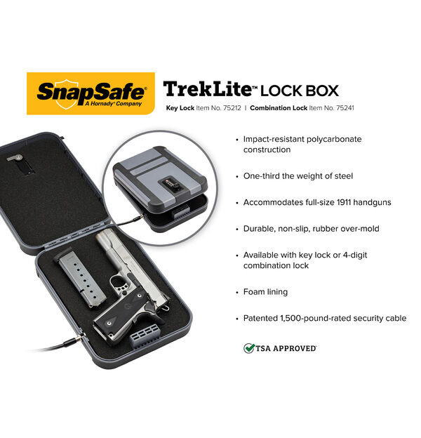 SnapSafe XL TrekLite Lock Box