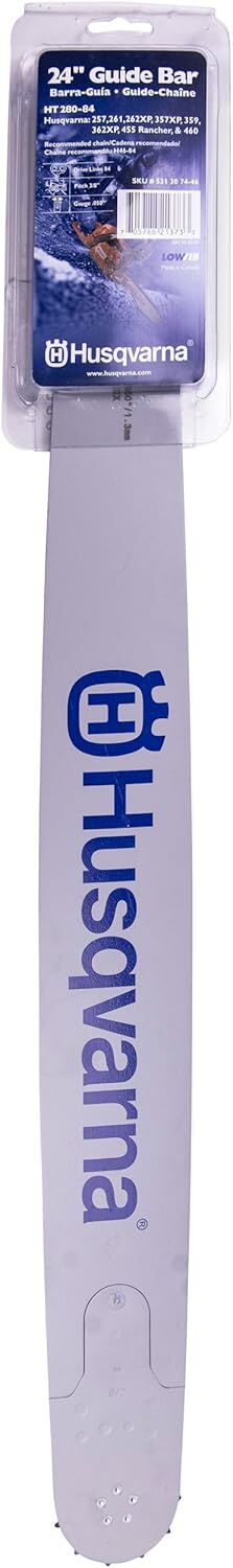 Husqvarna HT280 Laminated Sprocket Nose Chainsaw Bar, .3/8 in. Pitch .050 in. Gauge, 84-DL, 24 in.