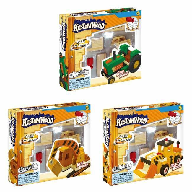 Kustom Wooden Vehicle Toys Assortment