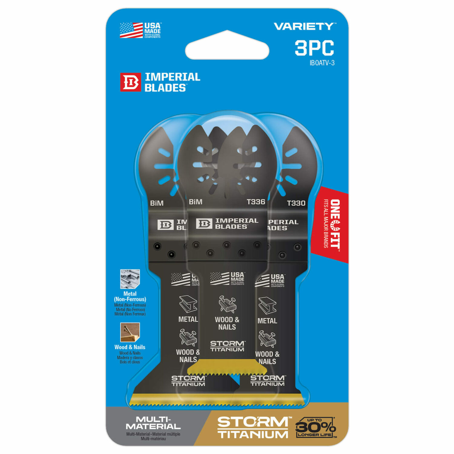One Fit™ Storm Titanium Metal/Wood Variety Pack