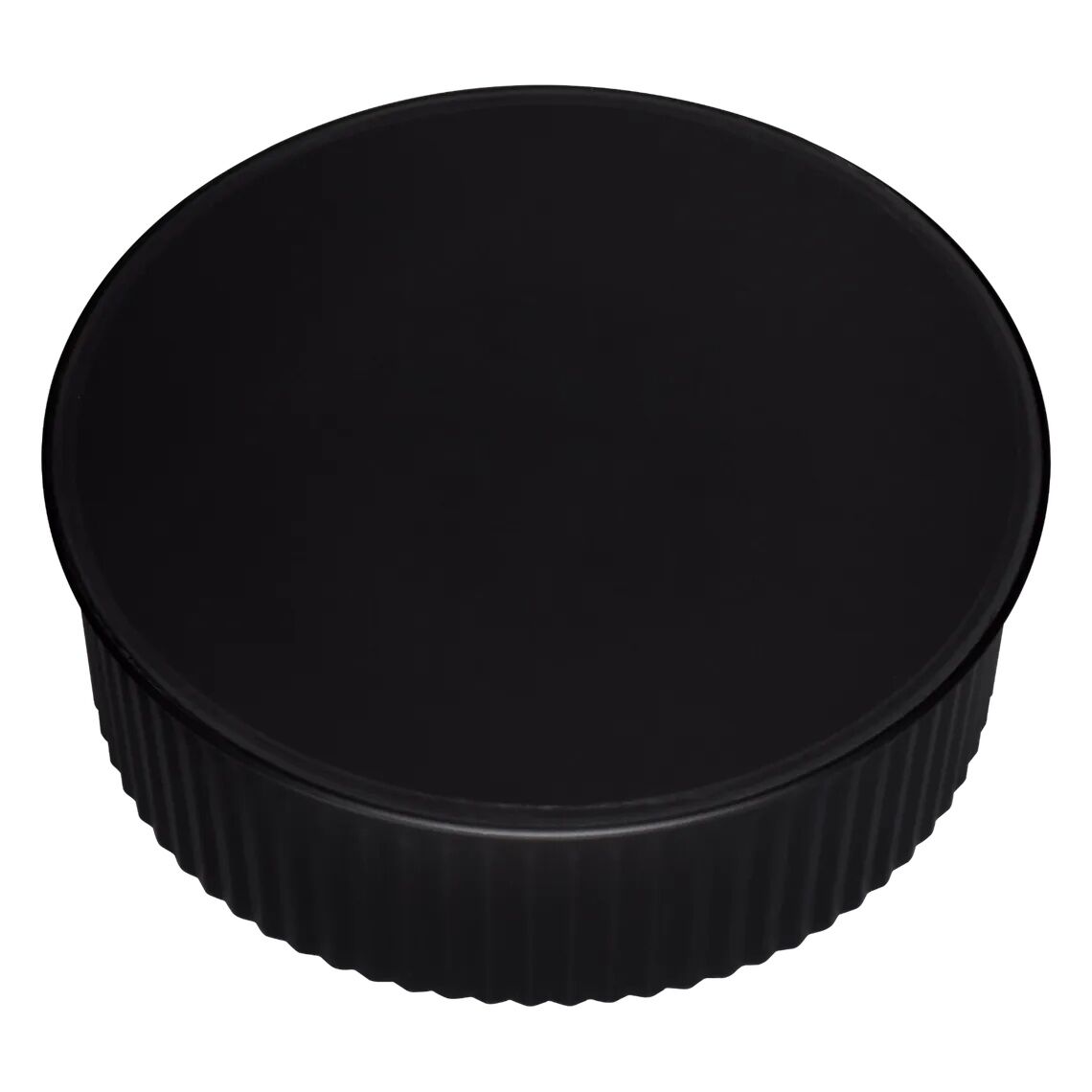 Imperial Matt Black Round Stove Pipe End Cap Small End, 6-In, 24-Ga