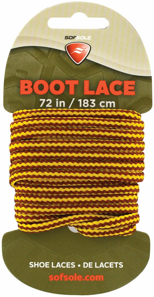 72" Gold/Brown Waxed Boot Laces