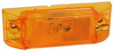 Uriah 2-Wire Amber Marker LED Light, 6-In x 2-In
