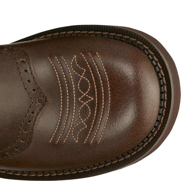 Justin Women's Gemma 8-in Western Boot in Dark Brown