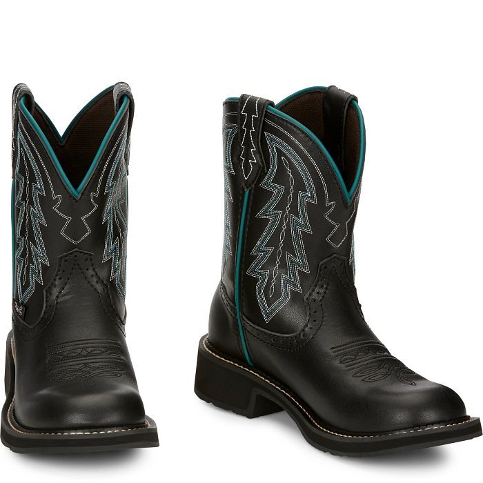 Justin Women's Lyla 8-in Western Boot in Black