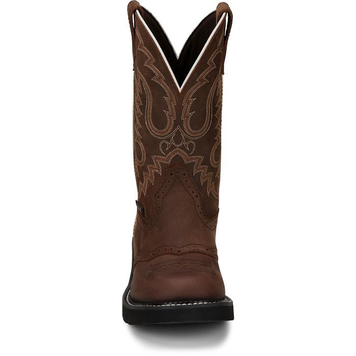 Justin Women's Inji 11-In Western Boot in Aged Bark