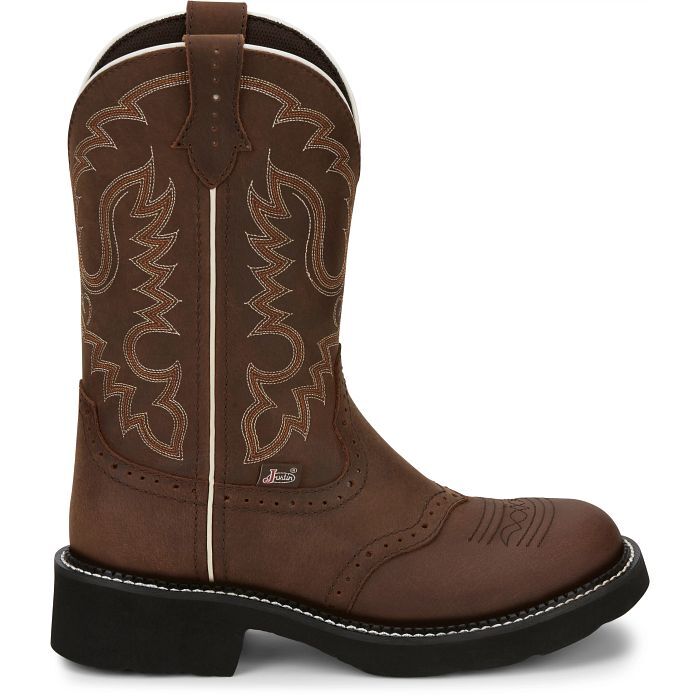 Justin Women's Inji 11-In Western Boot in Aged Bark