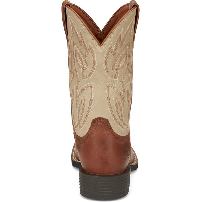Justin Men's Canter 11-In Western Boots in Dusky Brown
