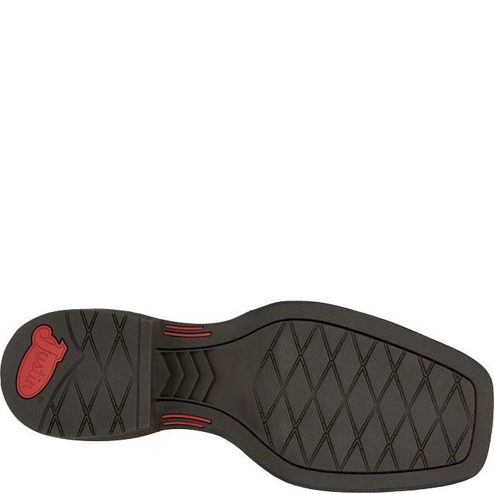 Justin Men's Canter 11-In Western Boots in Dusky Brown