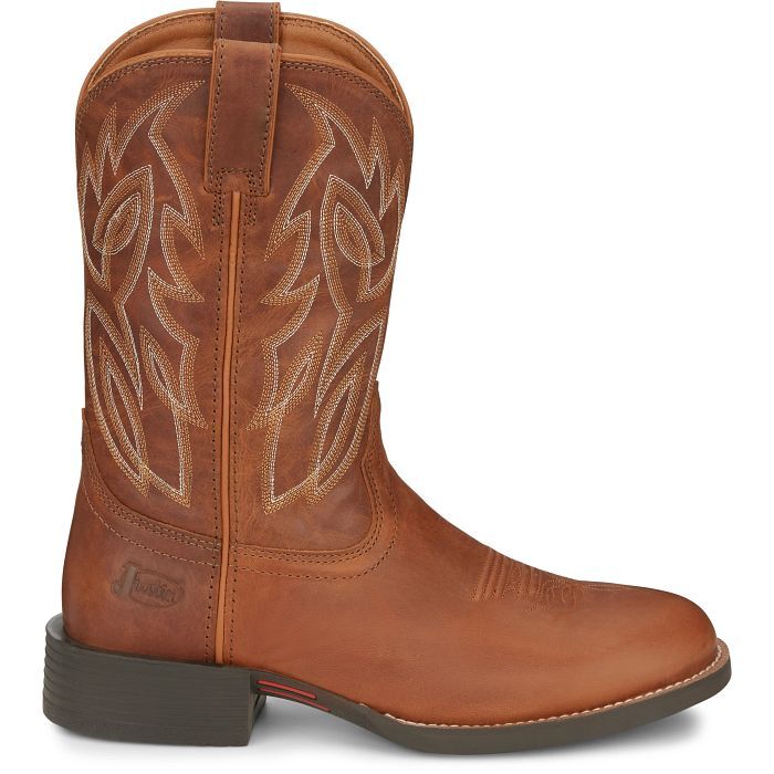 Justin Men's Rendon 11-in Western Boot in Cognac