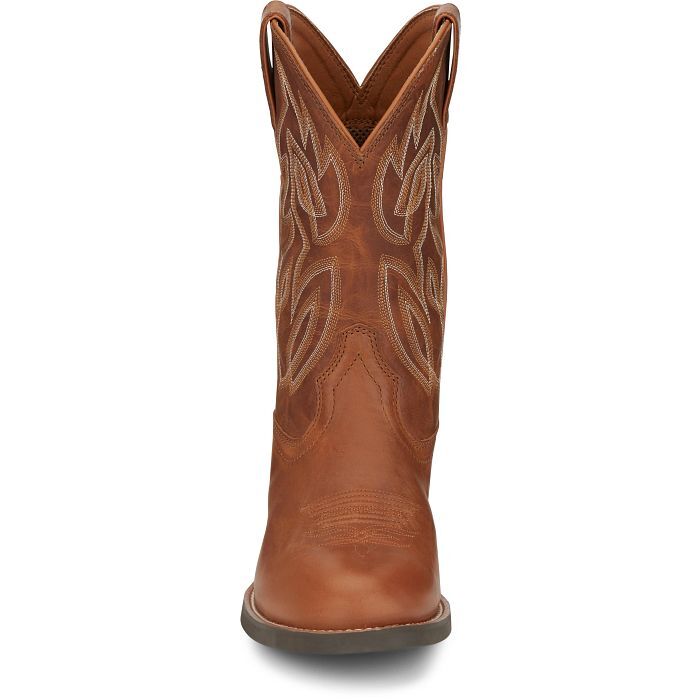 Justin Men's Rendon 11-in Western Boot in Cognac