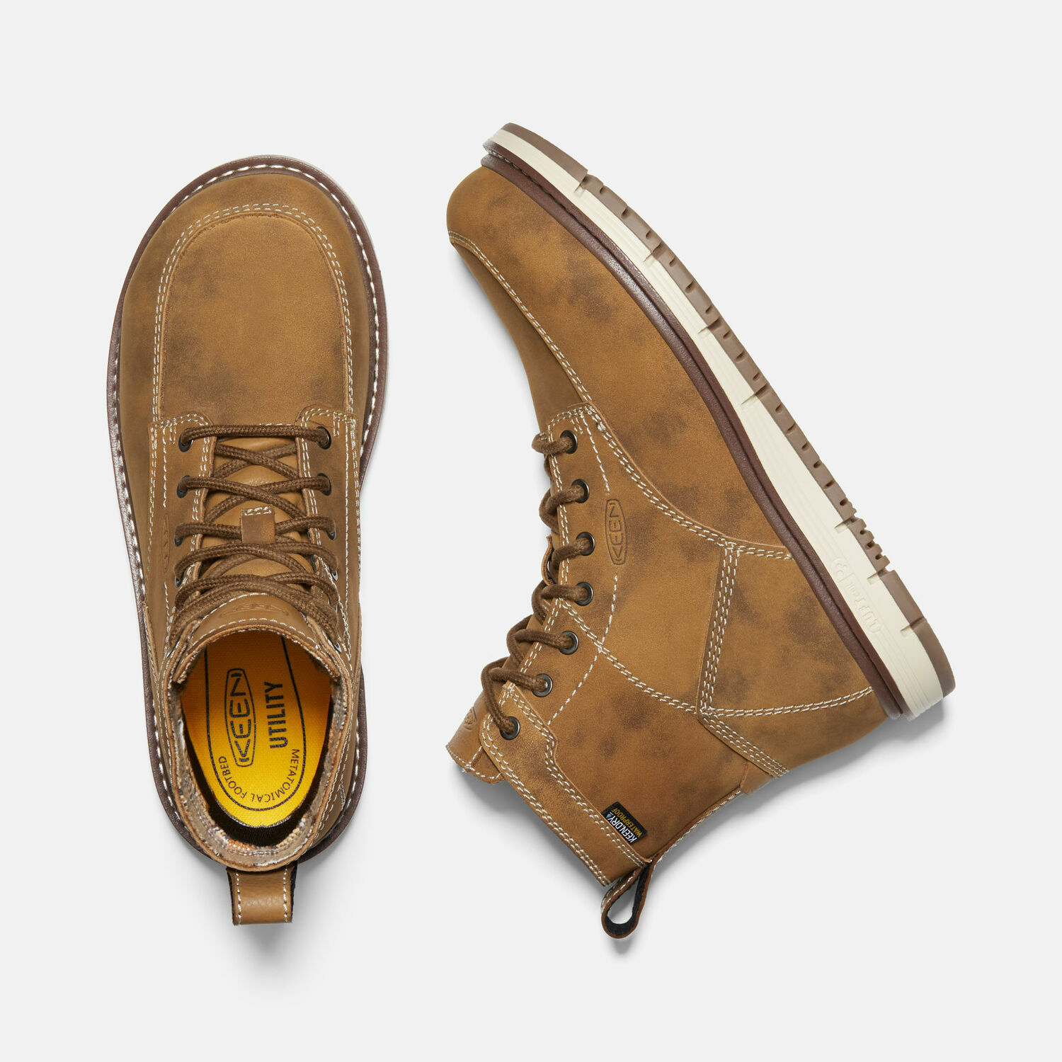 Women's San Jose 6-In Waterproof Work Boot Aluminum Toe in Almond