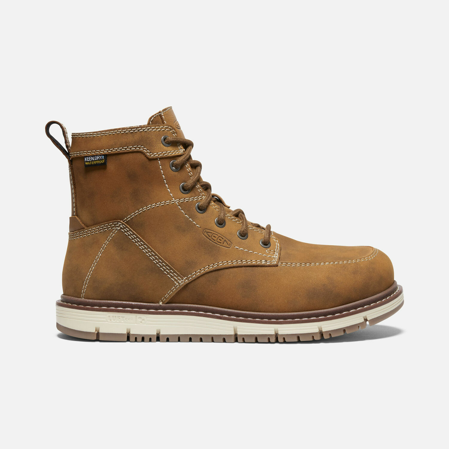 Women's San Jose 6-In Waterproof Work Boot Aluminum Toe in Almond