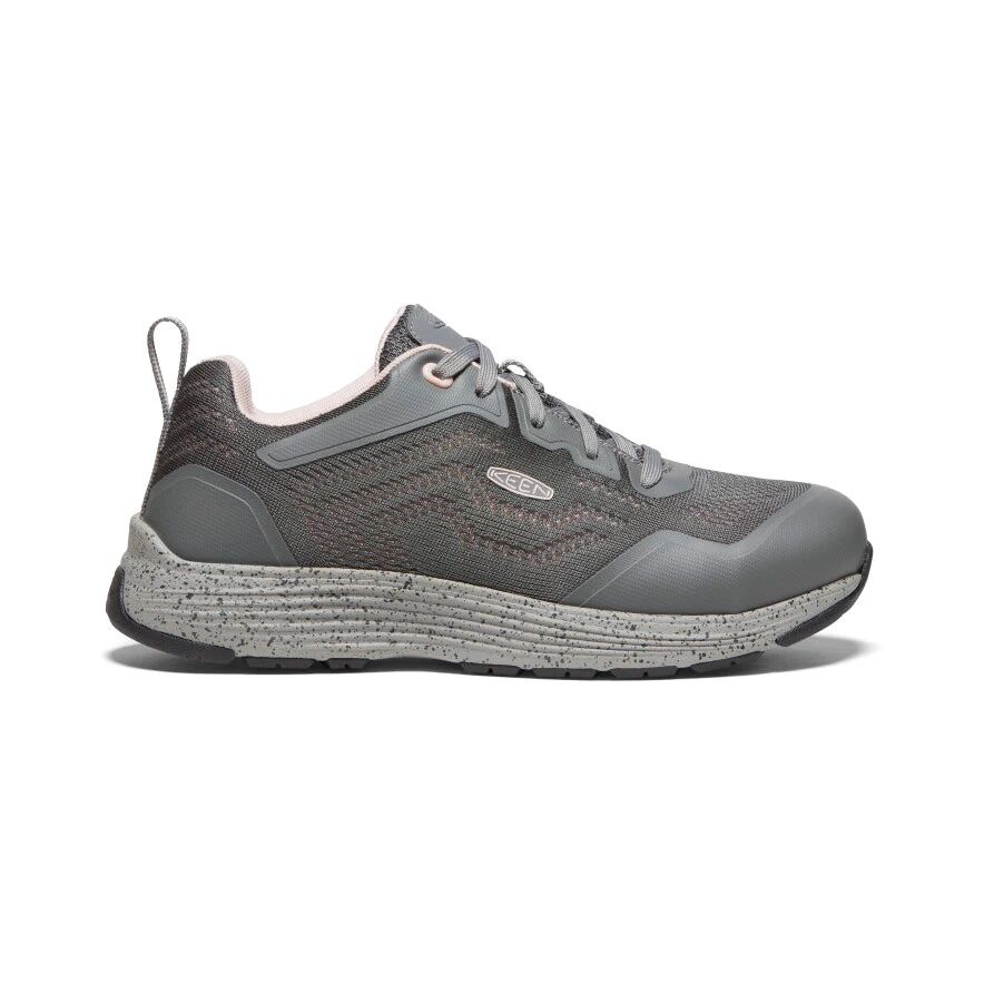 Keen Women's Sparta 2 Aluminum Toe Work Sneaker in Steel Grey