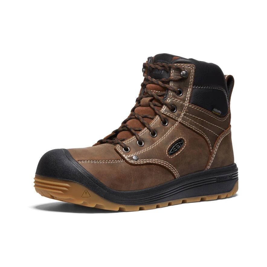Men's Fort Wayne 6-In Waterproof with Soft Toe in Earth