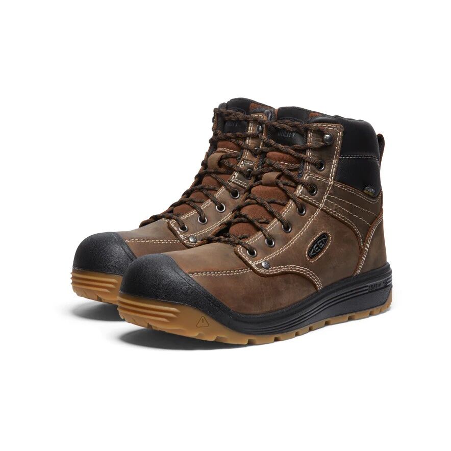 Men's Fort Wayne 6-In Waterproof with Soft Toe in Earth