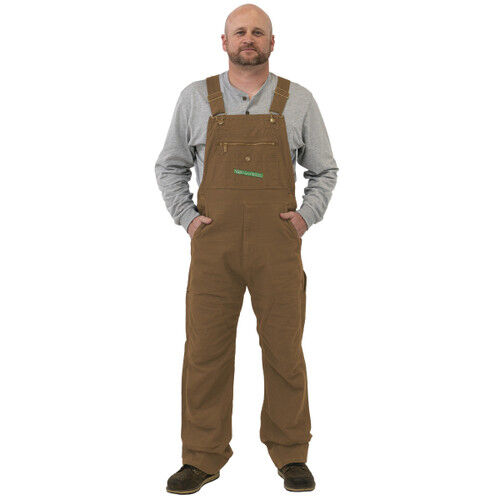 Key Men's Flex Duck Bib Overall in Saddle