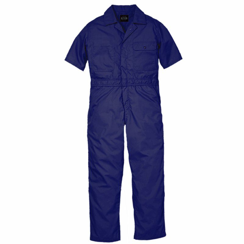 Poplin Unlined Coveralls, Short Sleeve