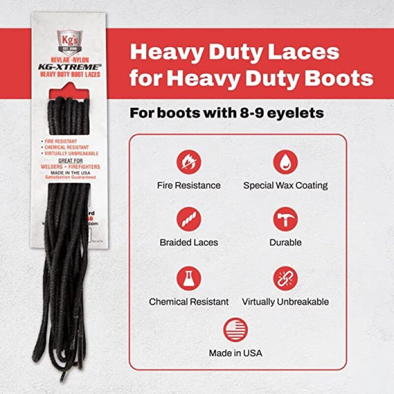 KG's Boot Guard KG-EXTREME Heavy Duty Boot Laces, 84-In