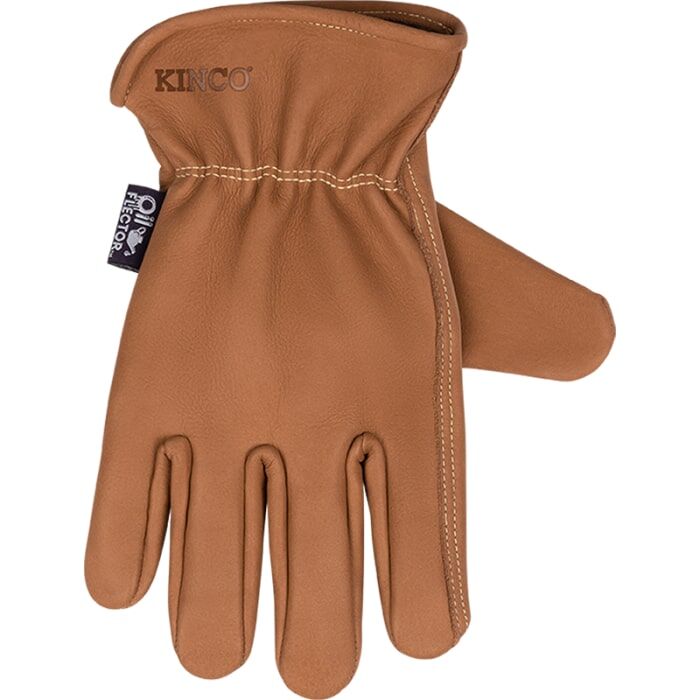 Kinco OilFlector Premium Grain Cowhide Driver in Chestnut