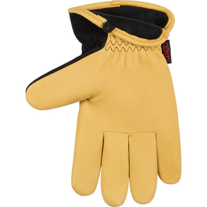 Kinco Men's KincoPro Lined Premium Grain Deerskin And Synthetic Hybrid Glove in Golden
