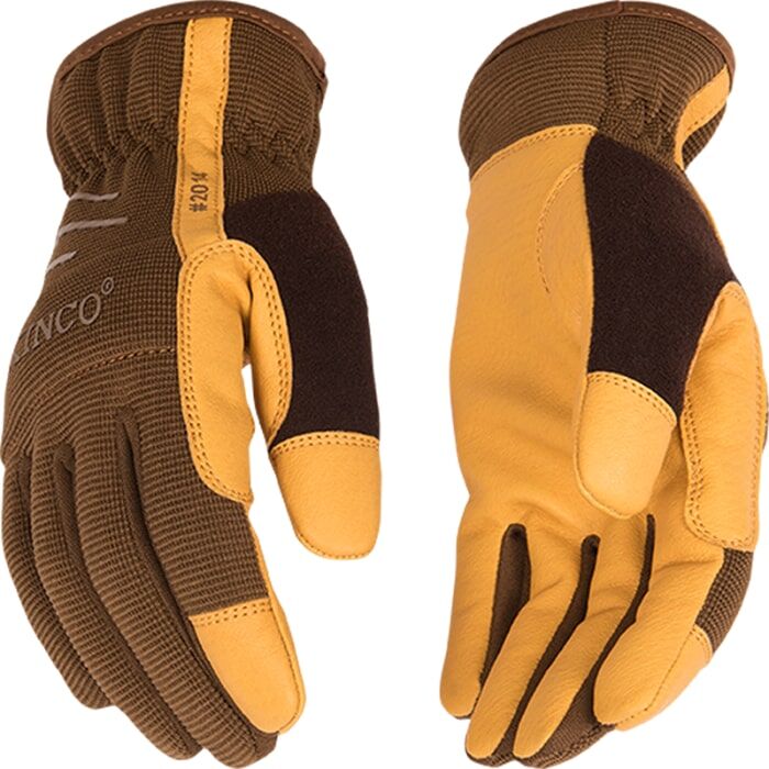 Kinco Kids' KincoPro Synthetic Gloves in Brown