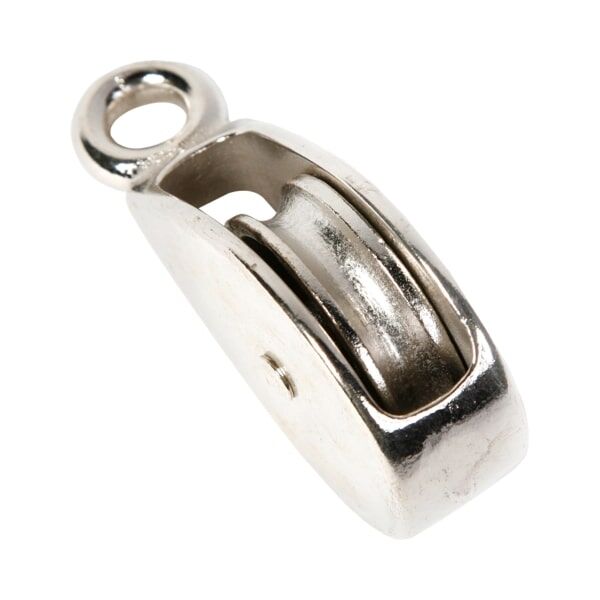 Koch Industries Nickle Plated Rigid Eye Pully, 1 1/4-In